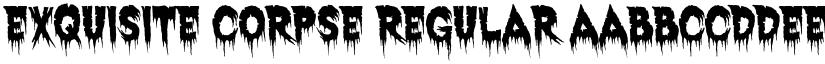 Exquisite Corpse font download