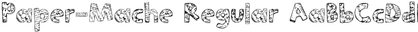 Paper-Mache Regular font