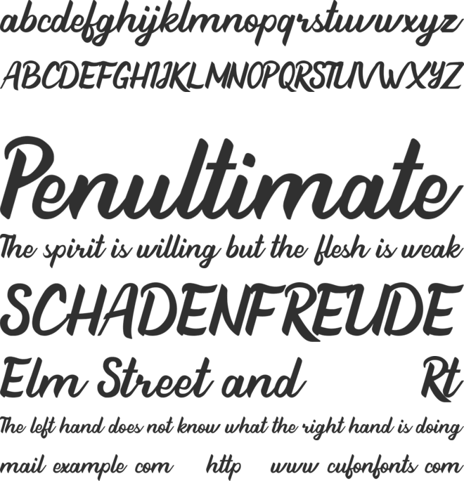 Beathy font preview