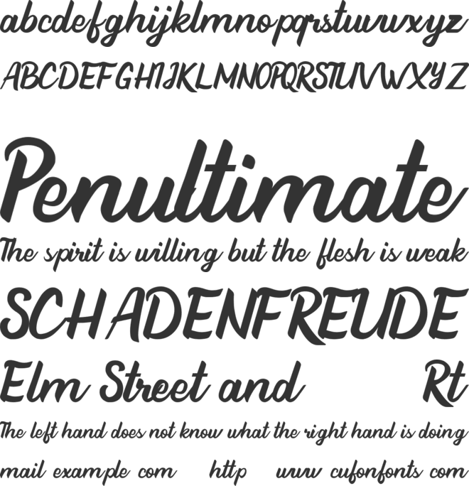 Beathy font preview