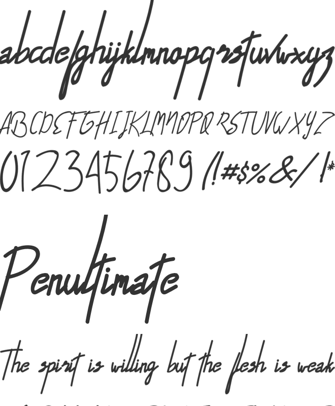 Alfrida font preview