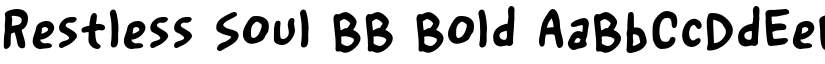 Restless Soul BB Bold font
