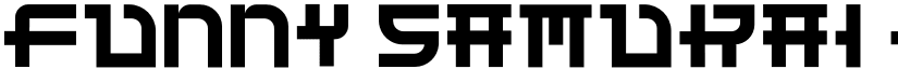 Funny Samurai Regular font