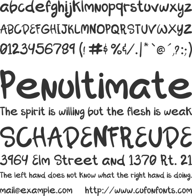 Alessia font preview