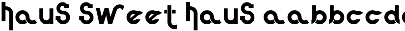 Haus Sweet Haus font
