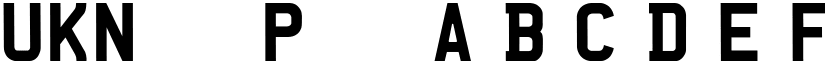 UKNumberPlate font