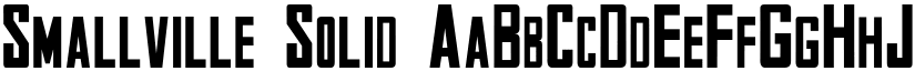 Smallville Solid font