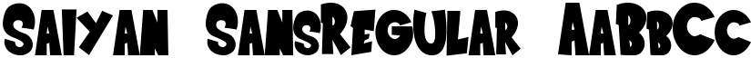 Saiyan SansRegular font
