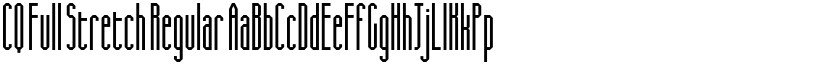 CQ Full Stretch Regular font