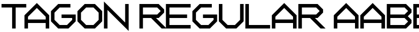 Tagon Regular font