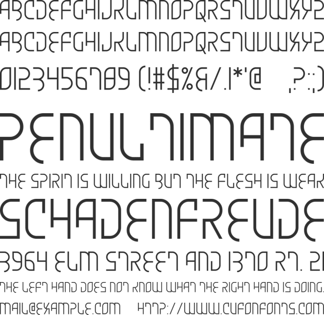 Skydiver On The Wing font preview