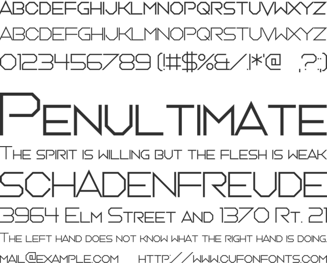 Orchestra of Strings font preview