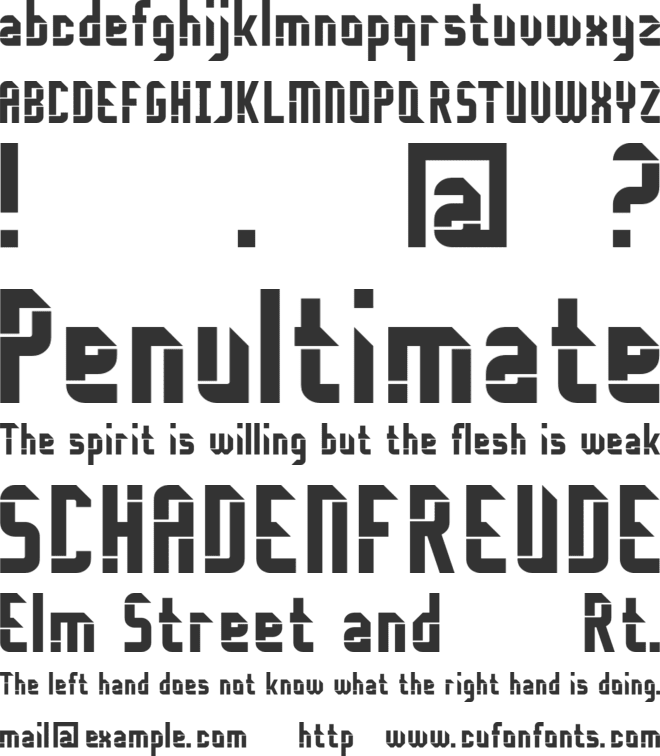 Disembody font preview