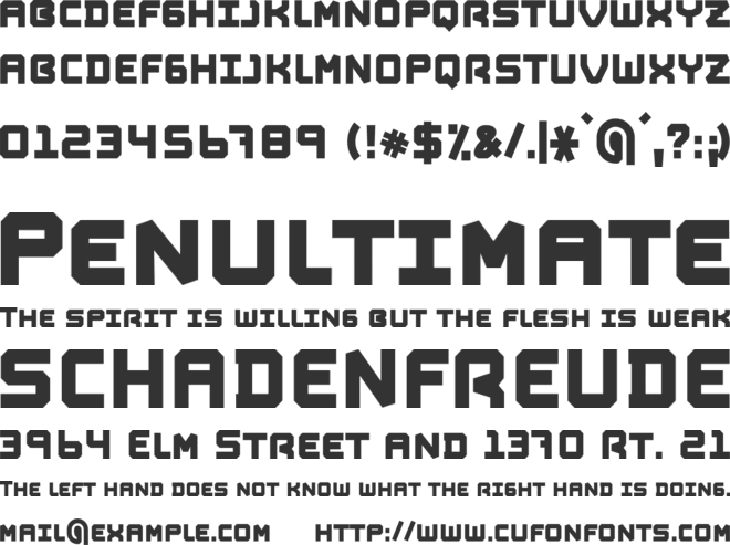 WonderAge font preview