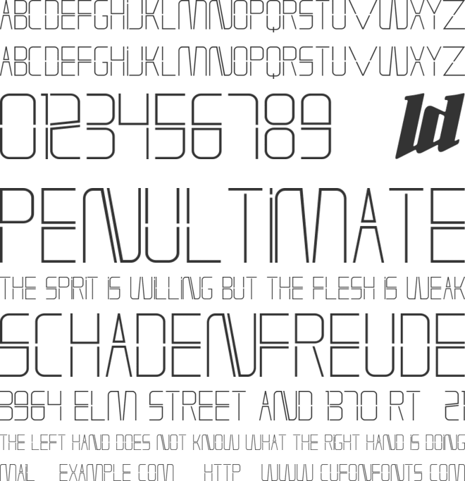 Heon font preview