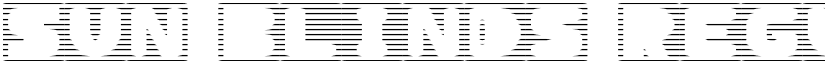 Sun Blinds Regular font