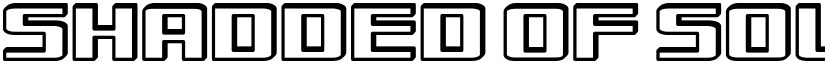 Shadded of South Regular font