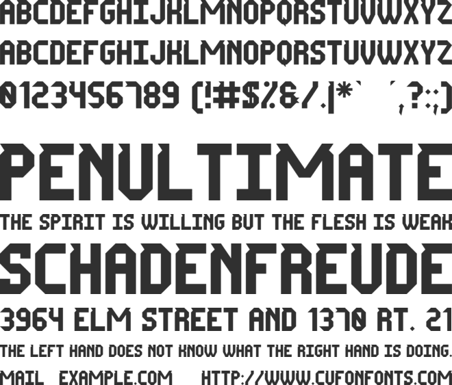 Mr Tech-Ly St font preview