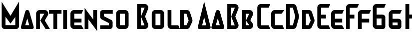 Martienso Bold font