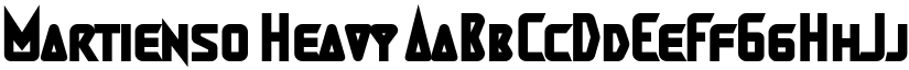 Martienso Heavy font