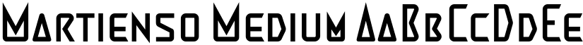 Martienso Medium font