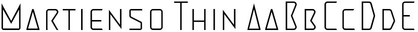 Martienso Thin font