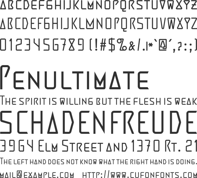 Martienso font preview