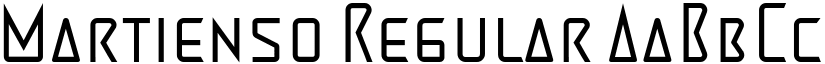 Martienso Regular font