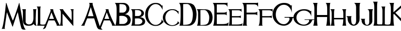 Mulan font