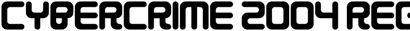 Cybercrime 2004 Regular font