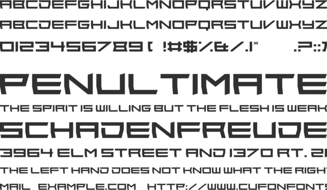 Wondertribute font preview