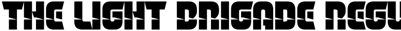 The Light Brigade Regular font