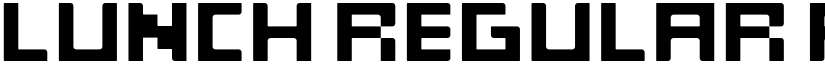 Lunch Regular font