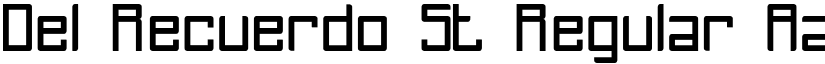 Del Recuerdo St Regular font