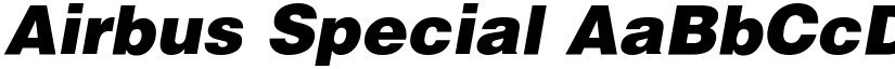 Airbus Special font