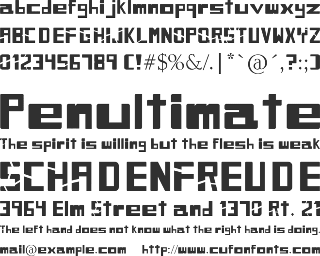 SIBLING RIVALRY font preview