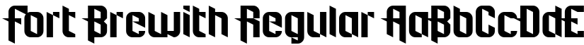 Fort Brewith Regular font