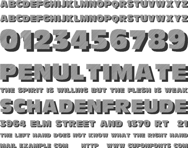 Anthracite font preview