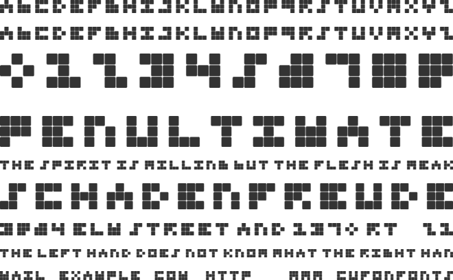 Trio Nona Tone font preview