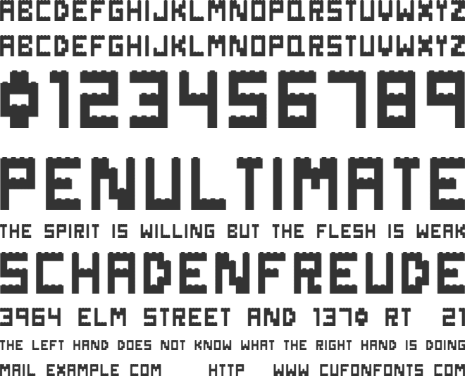 Danish Bricks font preview