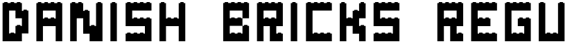 Danish Bricks Regular font
