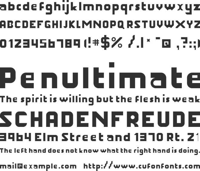 Hakelgraph font preview