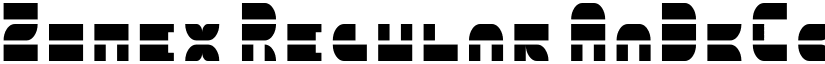 5Zonex Regular font