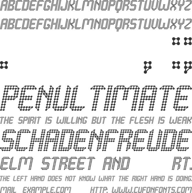 Grafeno St font preview