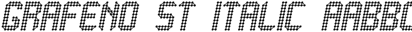 Grafeno St Italic font