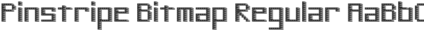Pinstripe Bitmap Regular font