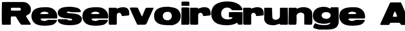 ReservoirGrunge font