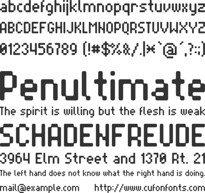 Blrrpix font preview