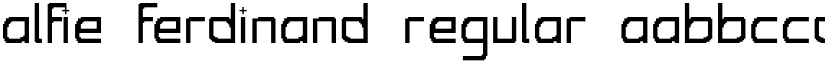 Alfie Ferdinand Regular font