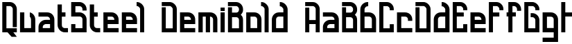 QuatSteel DemiBold font